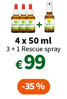 Bachbloesem Mix Op Maat Voordeel 3 x 50ml + rescuespray